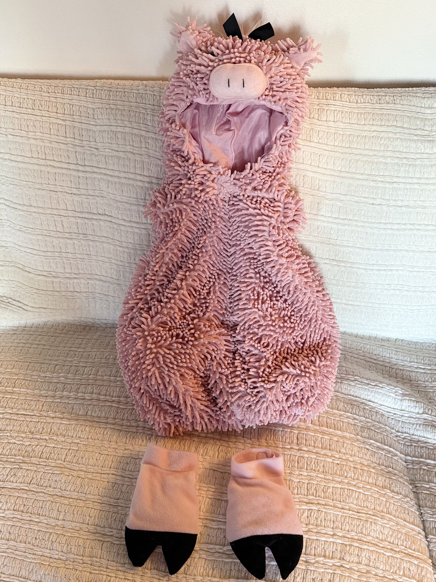 π· Super Soft Toddler Pig Costume 2T or 24M (Fits 1β2Y) β Excellent Condition!