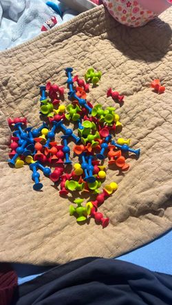 Mini Suction Toys By Fat Brain Over 60 Pieces 