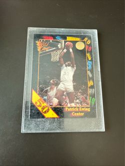 1992 Wild Card Collegiate 50 Stripe Patric Ewing #15
