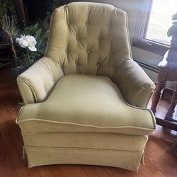 Light green accent chair
