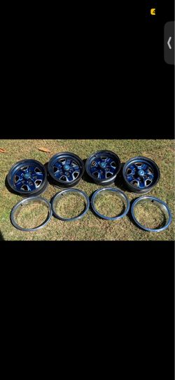 Vintage Oldsmobile Cutlass Super Stock II Rally Wheels Set of 4