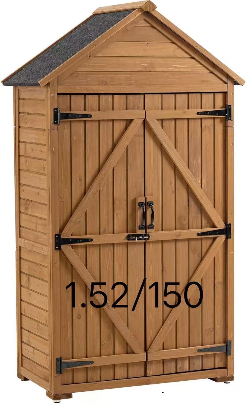 Outdoor Wood tool Shed