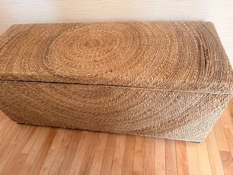 Large Woven Storage Trunk / Blanket Chest