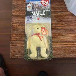 McDonald’s TY Maple The Bear Mini Beanie 1999.