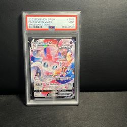 Sylveon VMAX TG15/TG30 Swsh09: Brilliant Stars Trainer Gallery Holo. PSA 9 MINT