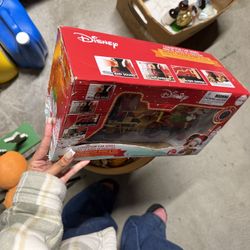 Disney Mickey Mouse Holiday Collector’s Car Series Train Set - Red and Gold