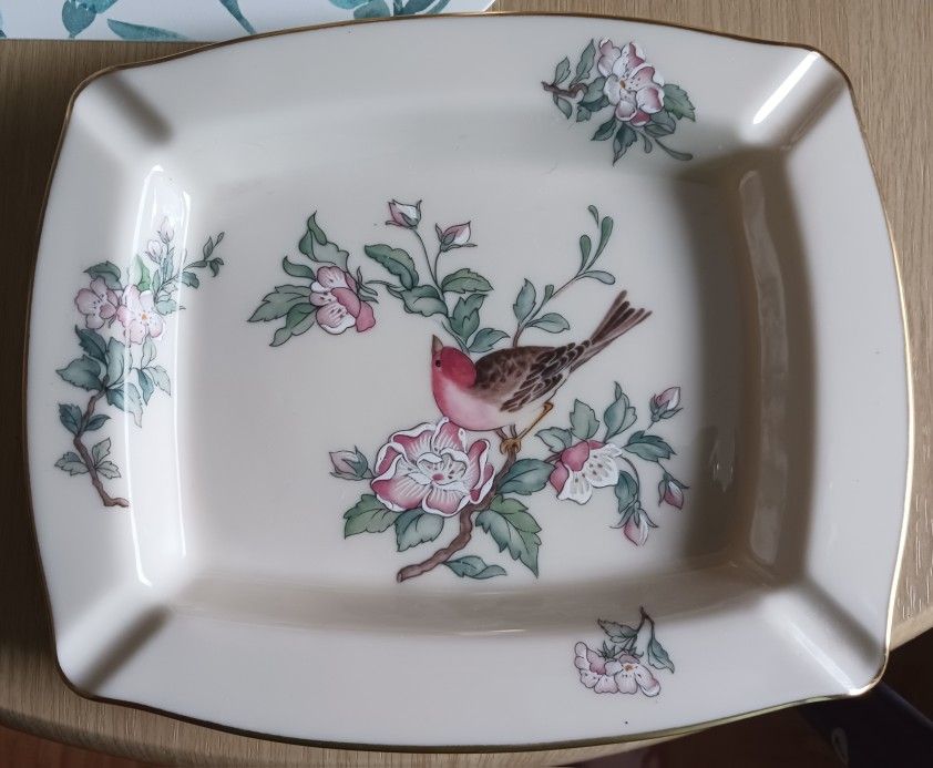 VINTAGE LENOX SERENADE PATTERN ASH TRAY 24KT AROUND RIM FROM MAY CO 4 $39 SEE PICS 4 OTHER PRICE