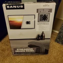 Sanus - Streaming Media Panel for Most Small Devices up to 3 lbs- Compatible with Most TVs - Black

