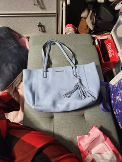 MK BLUE leather Bag