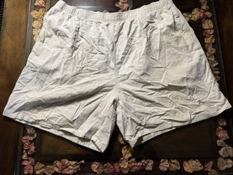 Big Dogs Men's Boxer Shorts Cotton Jersey White 1X Big & Tall Elastic Waist
