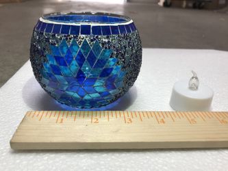 Hand Made Mosaic Glass Jar