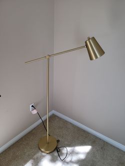 Modern Lamp ( brushed gold finished)