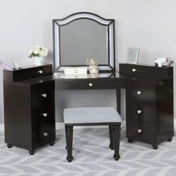 Tracie Black Vanity Set $10 Down Payment And Financing Available