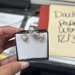 PEARL EARRINGS & RING SET 