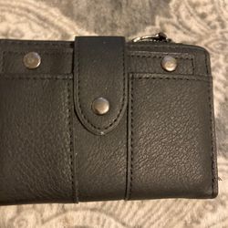 small black wallet woman New Without Tags .