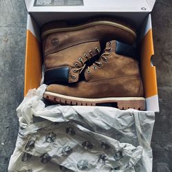 TIMBERLAND PREMIUM 6 IN WATERPROOF BOOT RUST NUBUCK