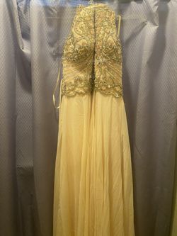 Size 14 Peach Long Dress 