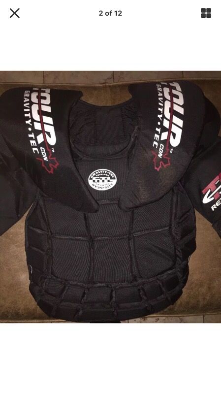 TOUR CDN / GTL GRAVITY-TEC-TR-Retro LITE HOCKEY GOALIE PADS .