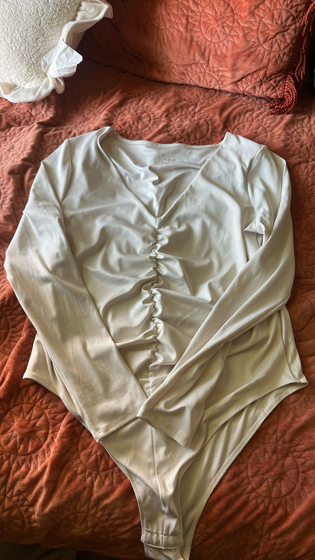 target white bodysuit XL