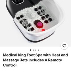 Medical foot spa massager with control 