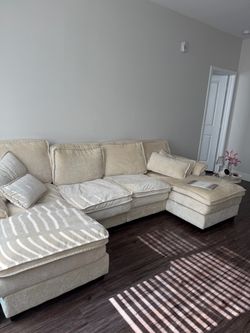 Comfy beige couch