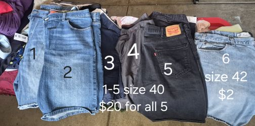 Men jeans and shorts
