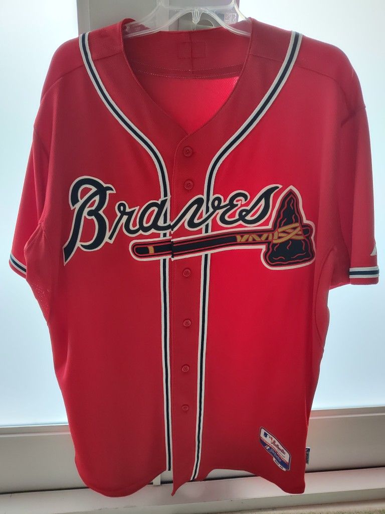 Atlanta Braves Majestic Baseball Jersey Size 48