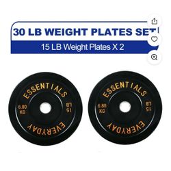 15 Lbs/Pounds Weight Plate Set 
