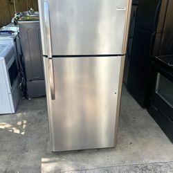 Frigidaire Stainless Steel Top Freezer Fridge 
