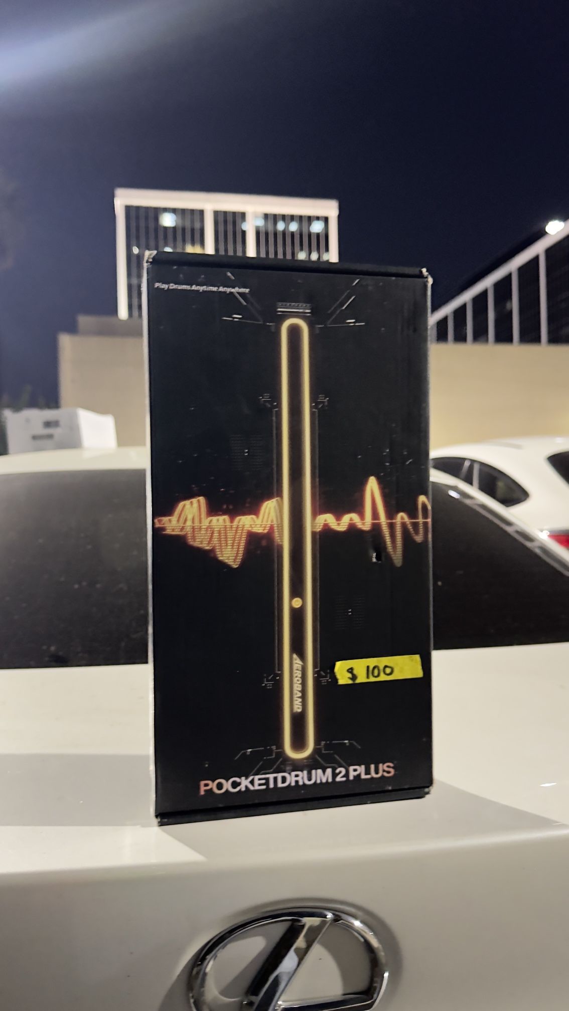 AeroBand Electronic Drum Set Pocket Drum 2 PLUS, Air Drum Sticks & Pedals