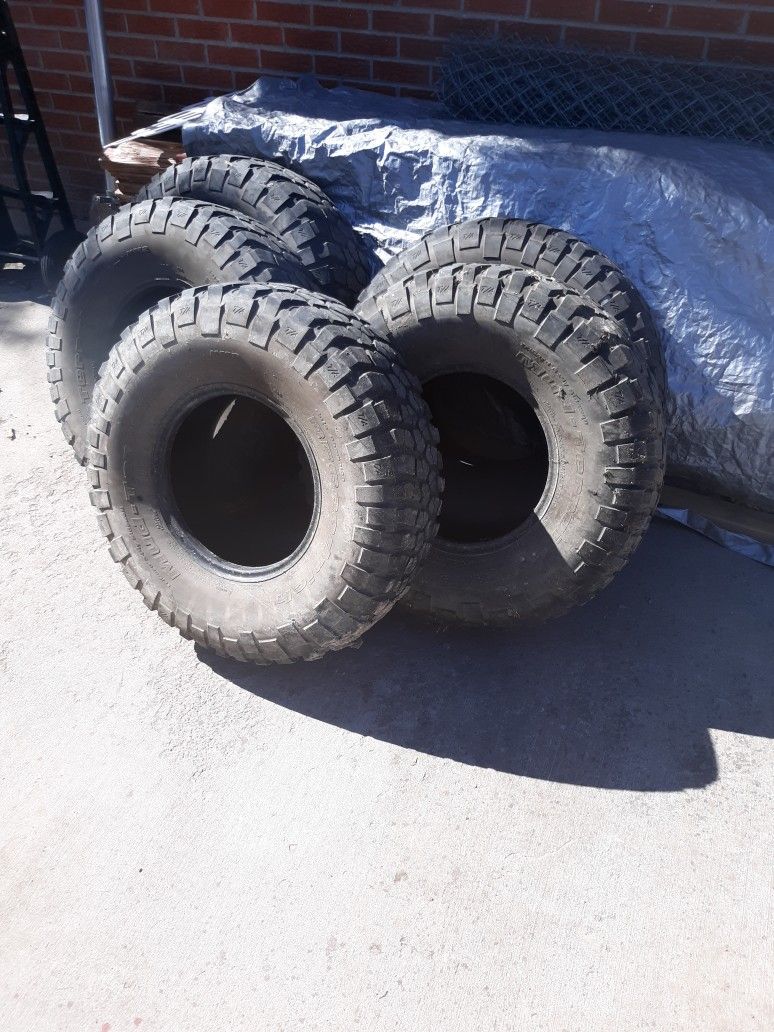 5 Used Bf Goodrich A/T Mudder Tires