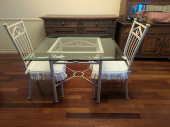 Glass Dining Table With 4 Chairs