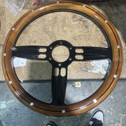 Billet Wood Style Steering  Wheel 