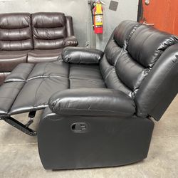 Black recliners  SOFA  set . 