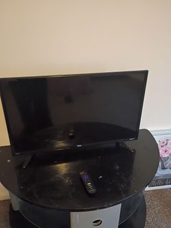 Small Roku TV and stand