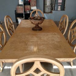 Pure Oak Dinning Table Set