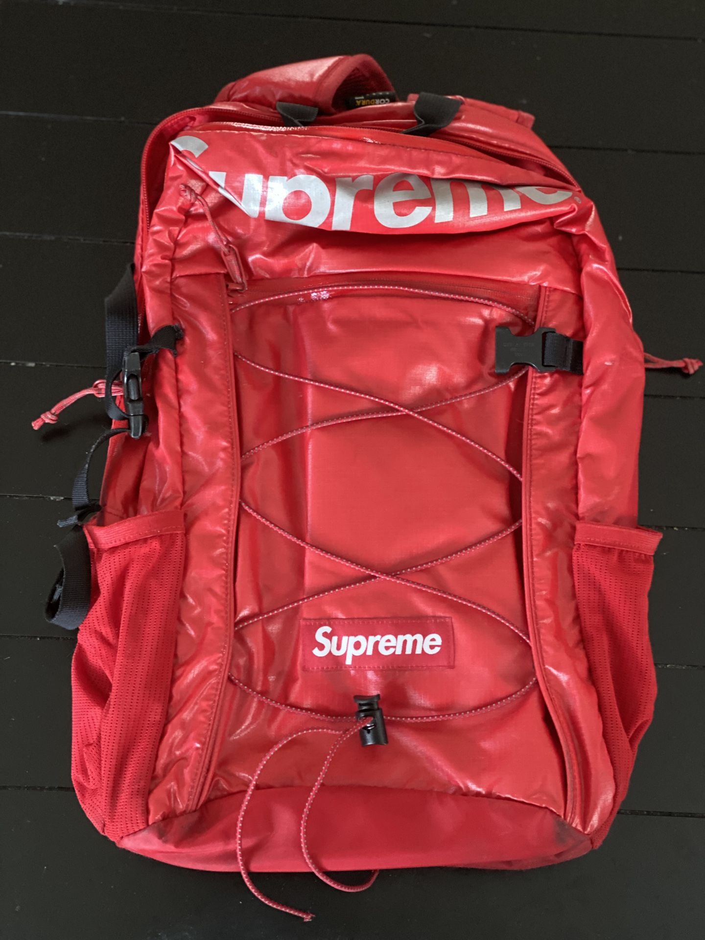Red Supreme Fw17 Backpack