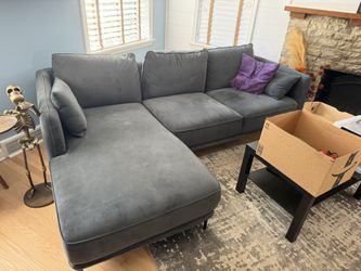 Dark Gray Couch In Very Good Condition