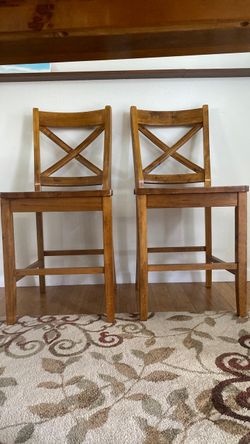 Wood chairs (dining room or bar height)