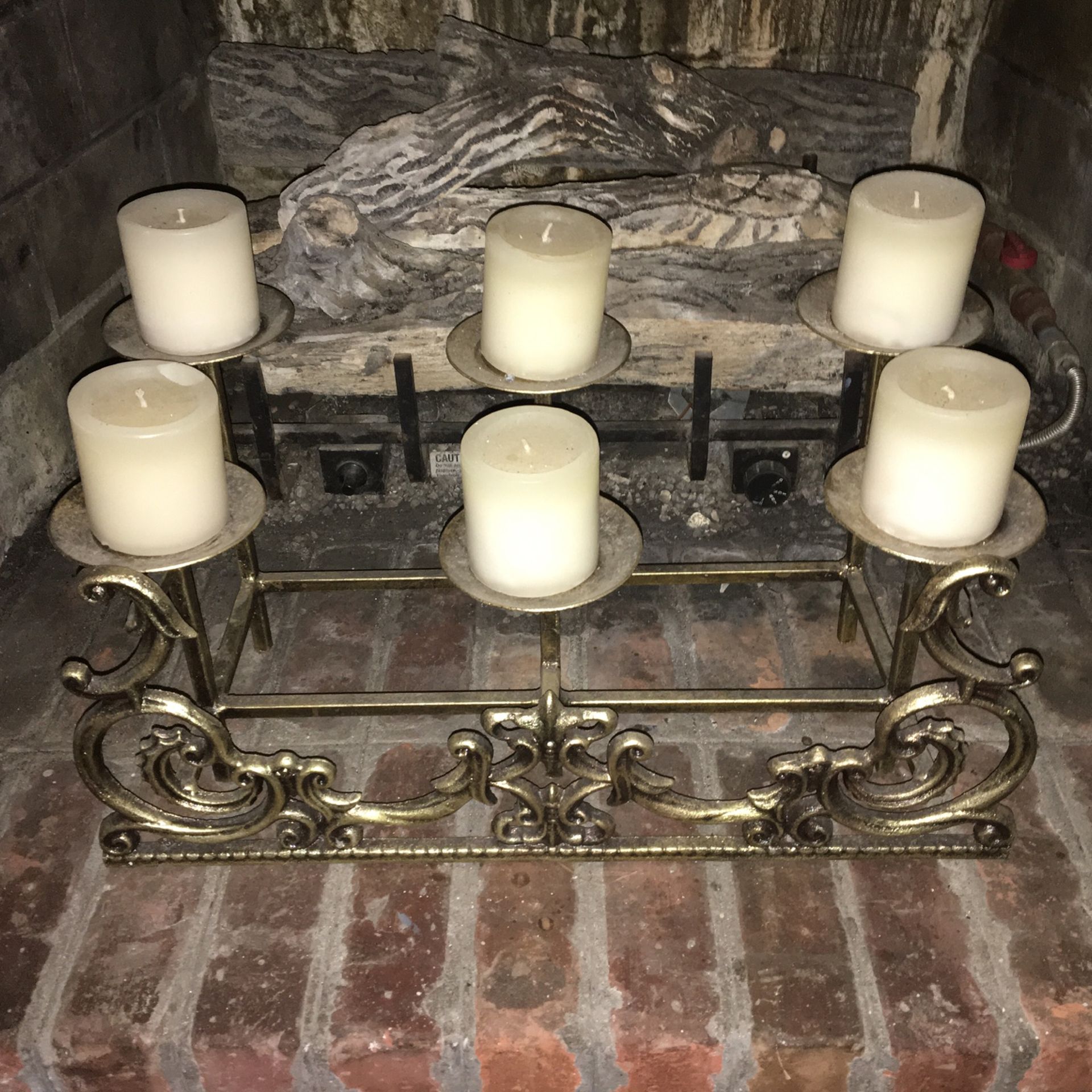 Brass Decorative Fireplace Insert