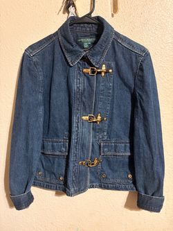 Vintage Ralph Lauren Denim Fireman Clasp Jacket - Size L