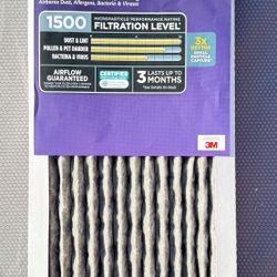 3pck Air Filters 16x20x1”, brand new