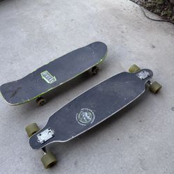 Riviera Skateboard and Sector Nine Longboard