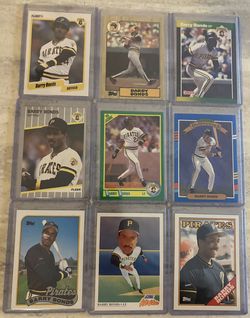 Barry Bonds 9 Lot Card In Mint Condition 