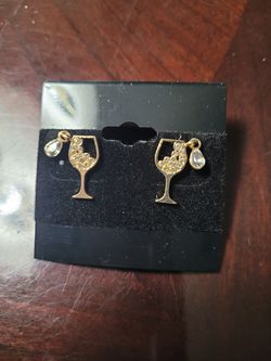 Sugarfix by BaubleBar Gold Colored Wine Earrings