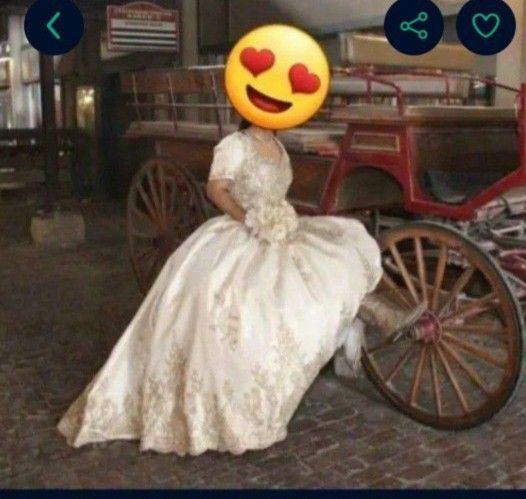 Gold Dress Women's clothing