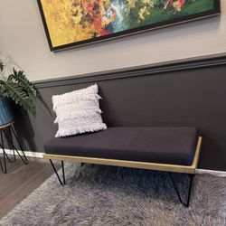 Home Furniture Decor Entryway Cushioned Bench Sitting Area Table Couch Stool Shoe Rack