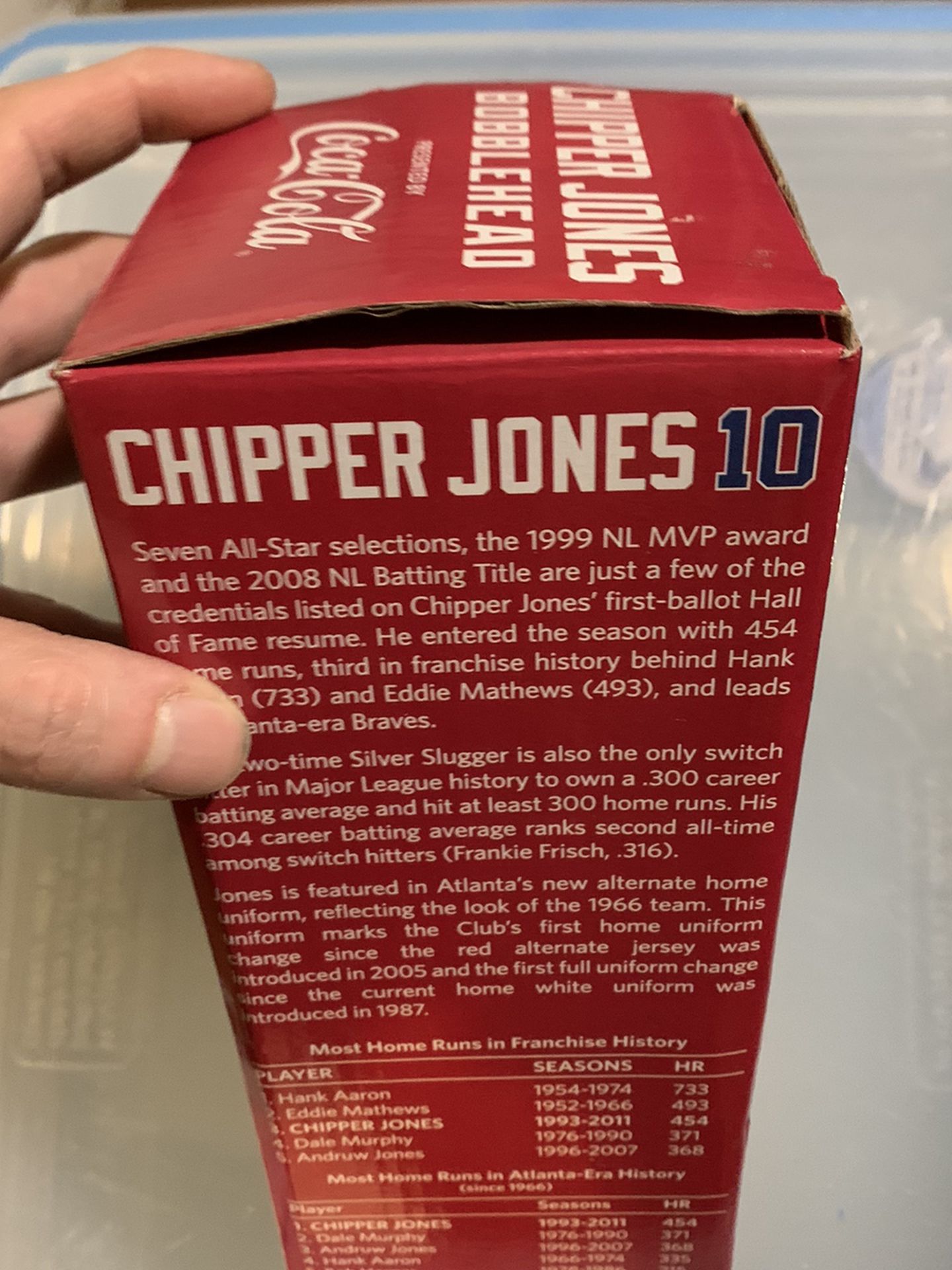 Chipper Jones Bobblehead Memorabilia