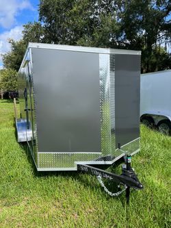 🦅Quality Cargo Trailer Brand 🆕 7x16 Ta Tandem Axle PLYCORE 0.080 🔥