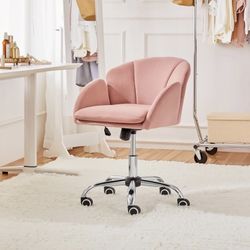 Pink Velvet Desk Chair - 592424